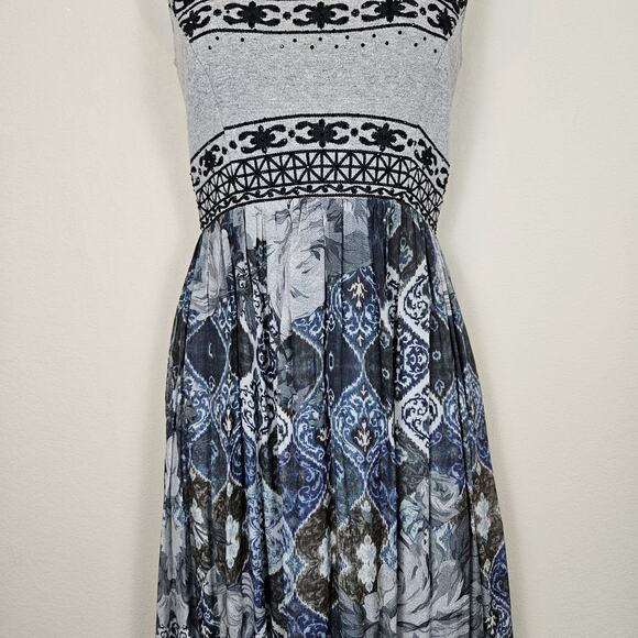 Anthropologie Hemant & Nandita Revolve Beaded Maxi Dress Silk Embellish Size XS - Picture 4 of 15